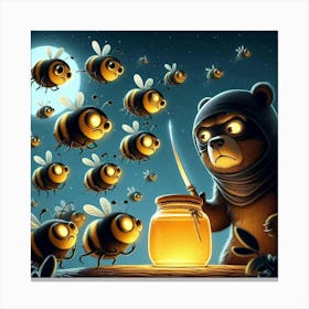 Ninja Bees Canvas Print