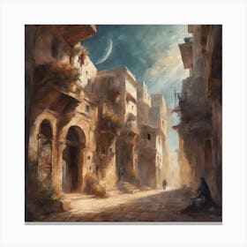 Old Moroccan City Canvas Print