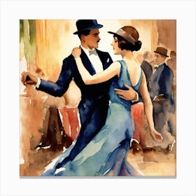 Tango Dancers Canvas Print