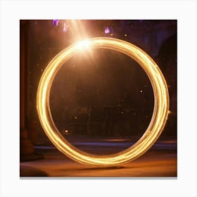 Magical Lighting In Ring (2) Canvas Print