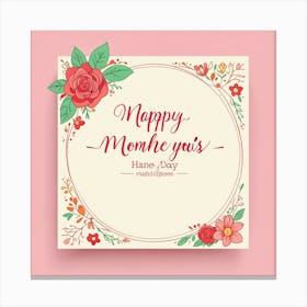 Happy Mother'S Day 3 Canvas Print