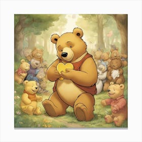 Winnie The Pooh Canvas Print