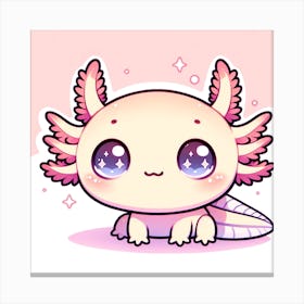 Cute Axolotl 2 Canvas Print