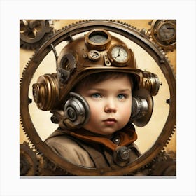 Steampunk Child Canvas Print