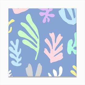 Matisse Colorful Leaves  Square Canvas Print