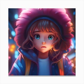 Anime Girl Canvas Print