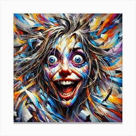 Clown Face Canvas Print