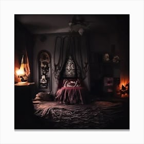 Gothicbedroom Canvas Print