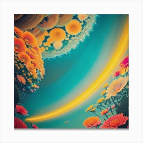 Flowers In The Sky Canvas Print