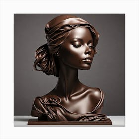 Bust Of A Woman 3 Canvas Print