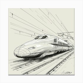 High Speed Train 1 Canvas Print