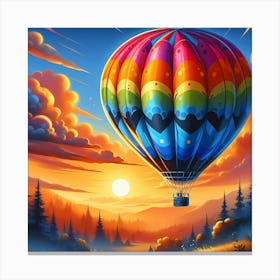 Hot Air Balloon Canvas Print