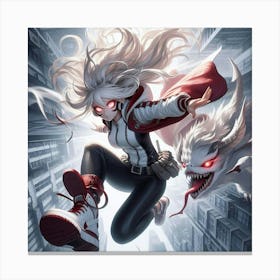 Spider - Girl Canvas Print