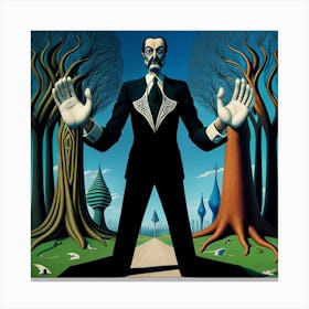 Man In The Tree Canvas Print