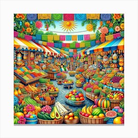 Mexican Market 2 Canvas Print
