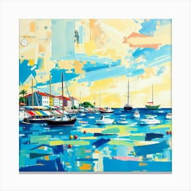 Croatia Harbor Canvas Print