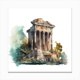 Ancient Greek Temple 3 Canvas Print