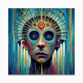 Psychedelic Head 1 Canvas Print