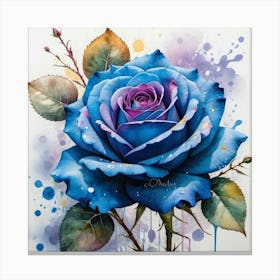 Blue Rose 1 Canvas Print