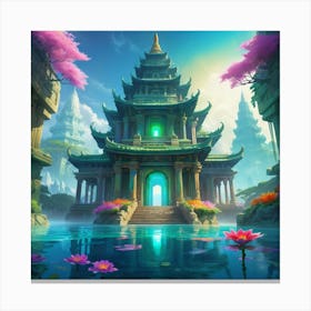 Asian Temple 1 Canvas Print