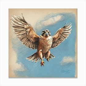 Falcon In Flight Canvas Print