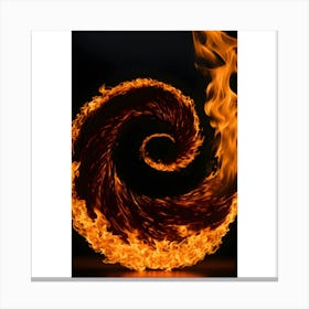 Spiral Fire Canvas Print