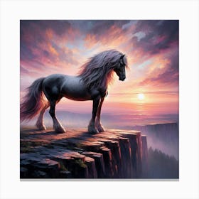 Sunset Horse 62 Canvas Print