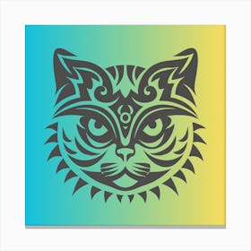 Tribal Cat 1 Canvas Print