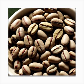 Coffee Beans In A Bowl 2 Canvas Print