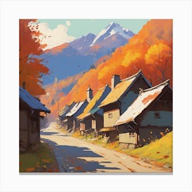 Autumn Village 15 Canvas Print