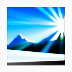 Bright over icebergs  Canvas Print