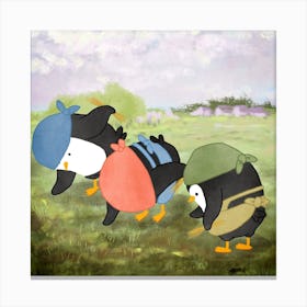 The Penguins Gleaners Art Series Canvas Print