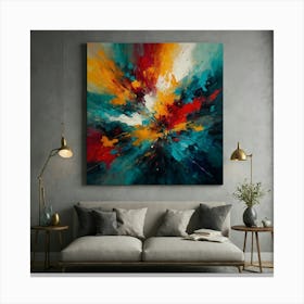 Abstract Painting Canvas Print