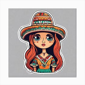 Mexican Girl 31 Canvas Print