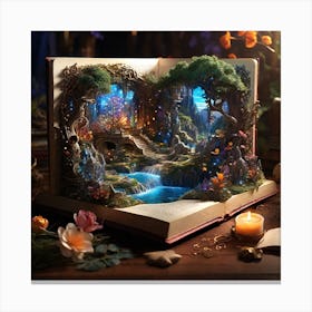 Fairytale Book Canvas Print