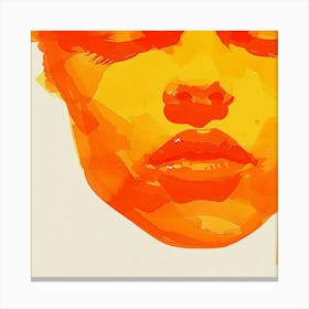 Orange Face Canvas Print