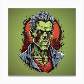 Zombie Man Canvas Print