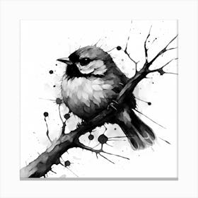 Bird On A Branch 9 Canvas Print