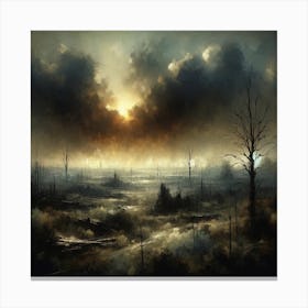 Magnificent desolation Canvas Print