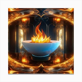 Fire Bowl Canvas Print