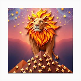 Zodiac Lion 22 Canvas Print