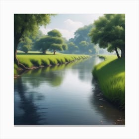River In The Grass 30 Canvas Print