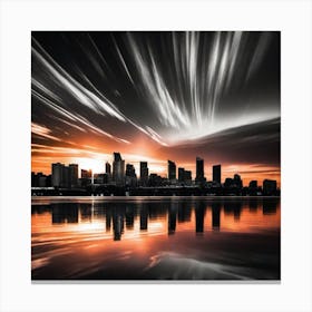 Miami Skyline Canvas Print