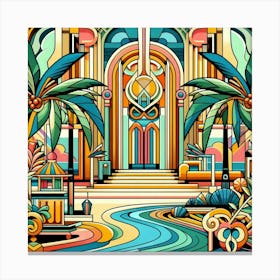 Egyptian Palace Canvas Print