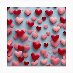 mini Hearts Canvas Print