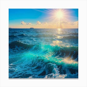 Sunrise Over The Sea Canvas Print