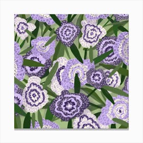 Purple Carnations Canvas Print