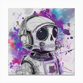 Space Skeleton 1 Canvas Print