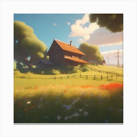 House In The Countryside 11 Canvas Print