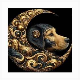 Moon Dog Canvas Print